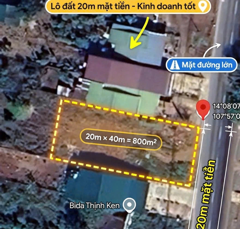 Bán đất mặt tiền QL14, Gia Lai – hướng đi Kon Tum